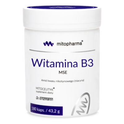 Mitopharma WITAMINA B3 180kap NIACYNA dr. ENZMANN