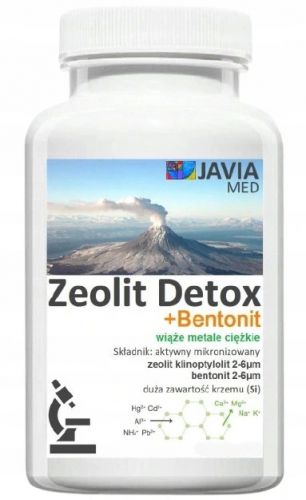 ZEOLIT Detox + Bentonit USUWA METALE CIĘŻKIE 240 kaps