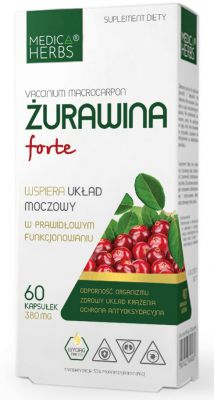 Medica Herbs ŻURAWINA Forte proantocyjanidyn 60 kaps.